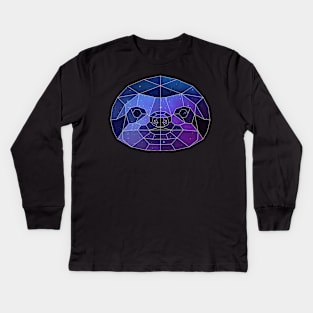 Galaxy Sloth Kids Long Sleeve T-Shirt